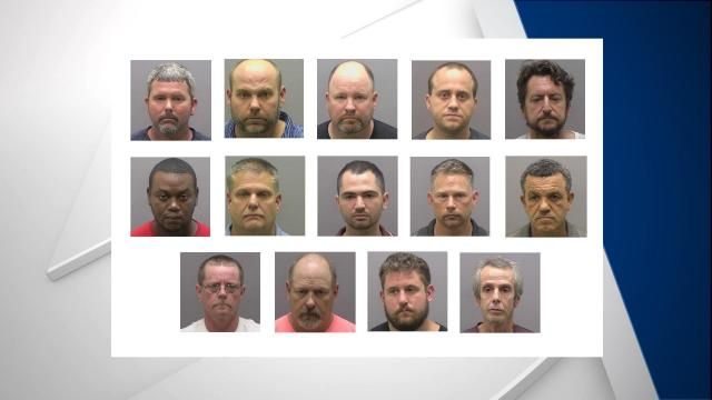 14 men charged with soliciting prostitution
