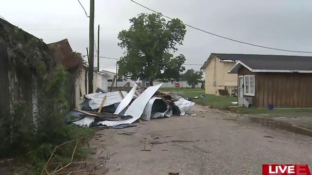 Cleanup begins in Benson after trees fall, roofs blow away in storms