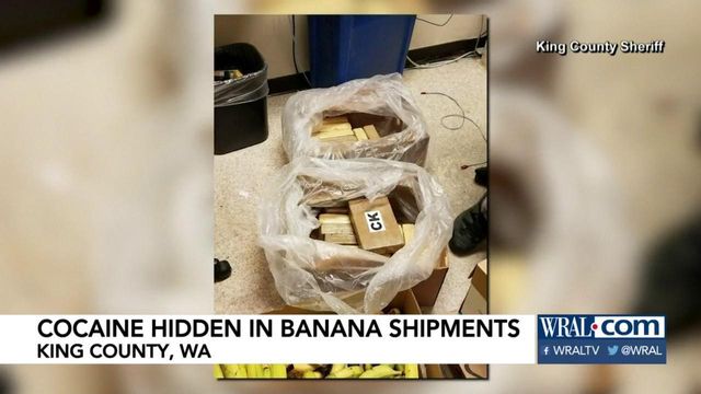 Grocery stores in Washington state receive cocaine hidden in bananas
