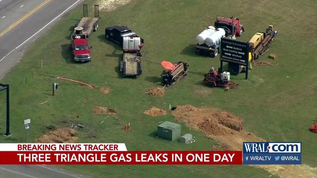 Gas leak in Johnston County one of three in Triangle