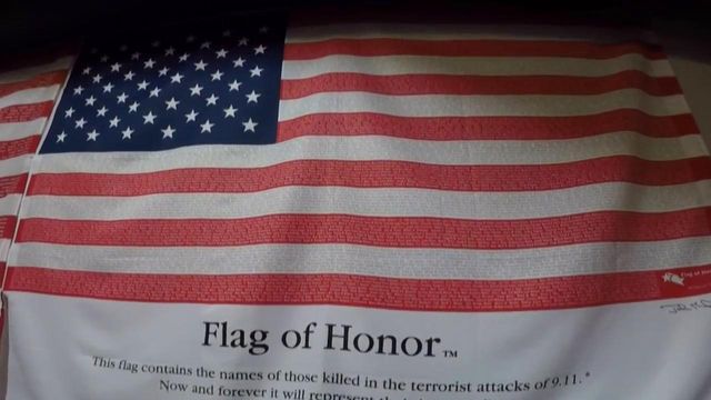 9/11 flags at Polk County museum have unique story of national tragedy