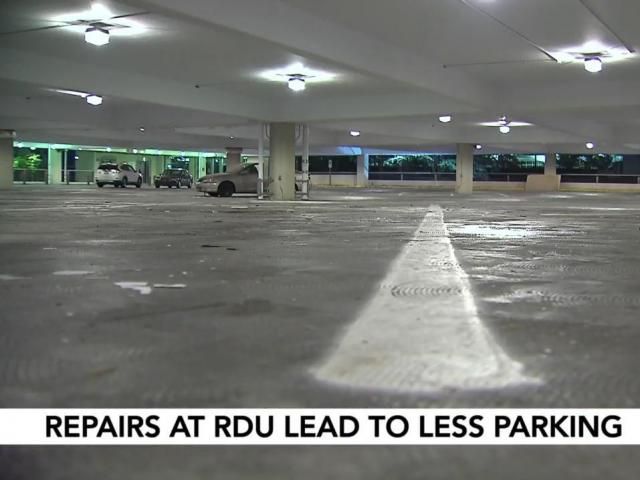 Parking garage improvements means fewer places to park at RDU through ...