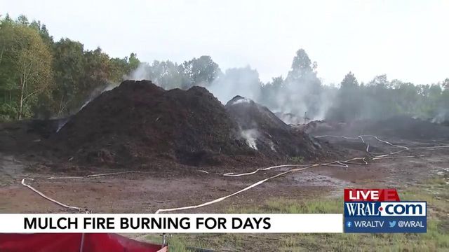 Festering fire from mulch pile in Chatham County raises concern