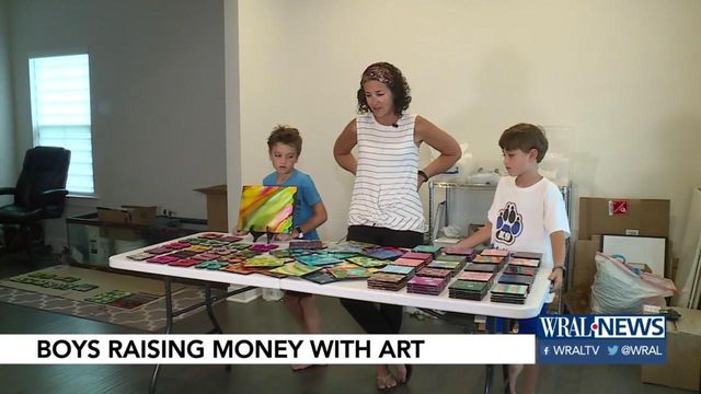 Apex twins use their creativity and art to benefit charity