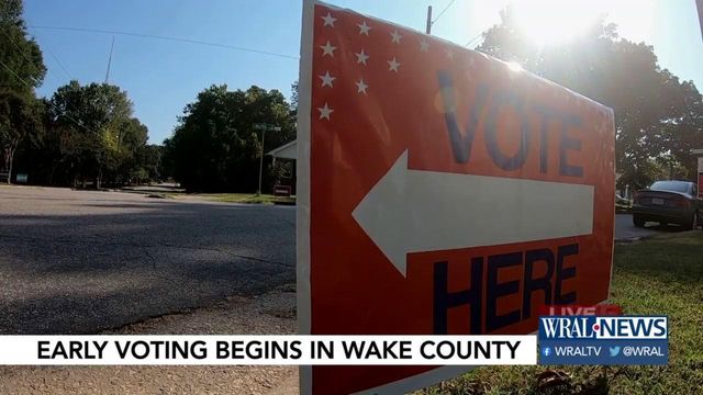 More than 2,800 take part so far in early voting in Wake County