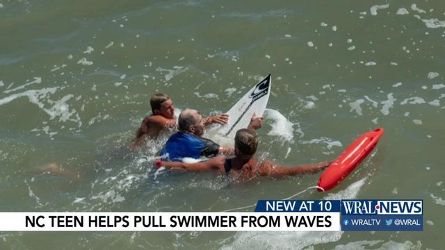 Teen helps in rescue of swimmer off Nags Head
