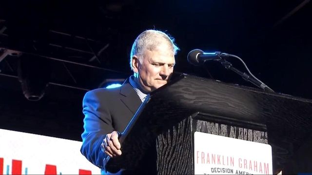 Franklin Graham begins statewide tour in Fayetteville