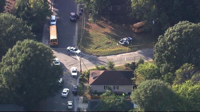 Raw video: Durham school bus, police cruiser involved in crash