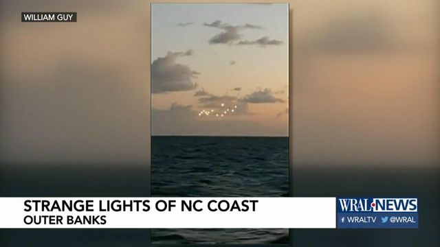 Man captures strange lights off NC coast