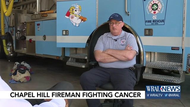 Chapel Hill firefighter, wife both fight cancer battles