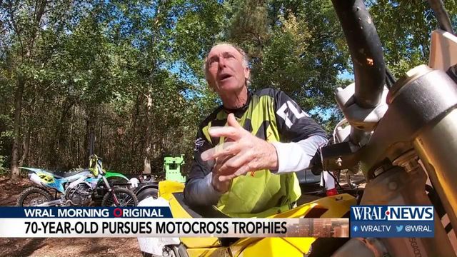 Inspiring Apex senior races motorcycles 