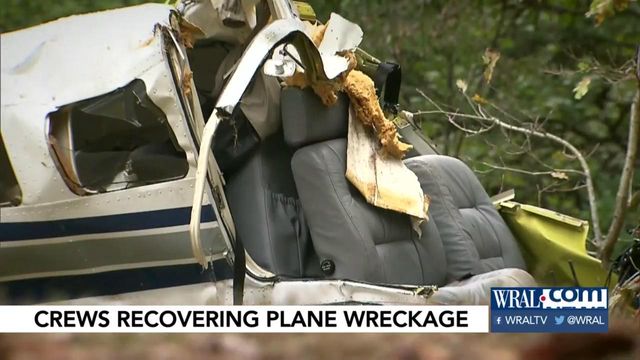 Crews pull wrecked plane from Umstead
