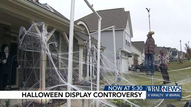 Harnett woman's decorations scare up more Halloween controversy