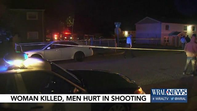 Woman killed, two men injured in Raleigh shooting