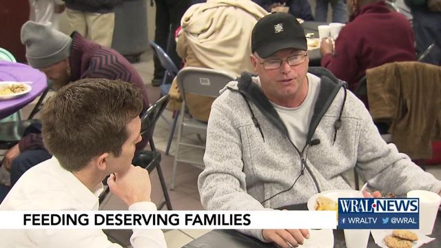 Organizations help those in need with warm meal on holiday