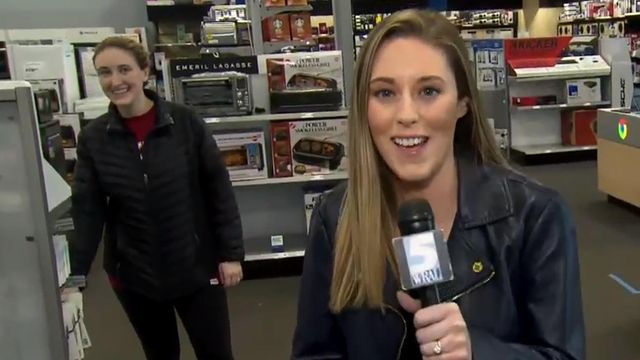Kasey Cunningham and her sister hit up stores on Black Friday
