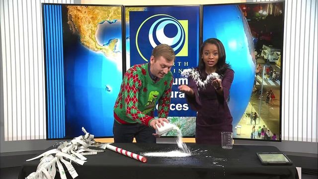 'It's magic, or it's science': Make snow out of water and diaper materials