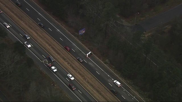 Sky 5: SUV overturns on US-1 in Apex