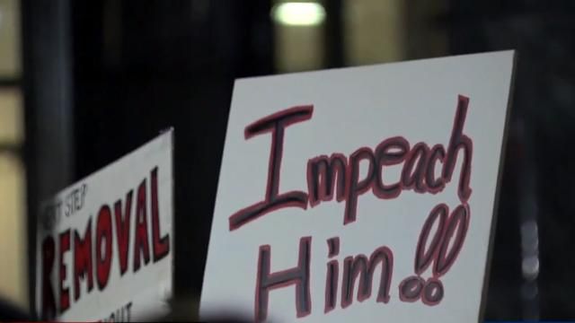 Impeachment rally in Raleigh