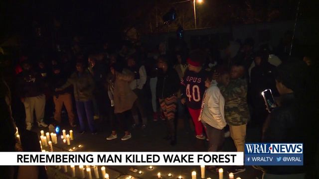 Vigil held for Wake Forest man killed in shooting
