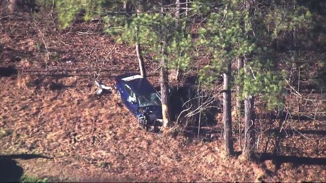 WATCH: Sky 5 over fatal crash on I-40 ramp to Wade Ave.