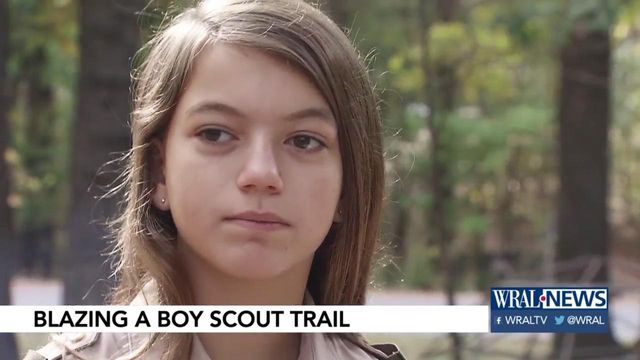 Following in dad's footsteps, she started a Scout troop