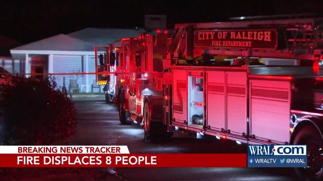 Fire at east Raleigh apartment forces 8 out of homes