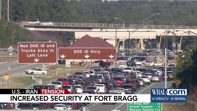 Traffic delays around Fort Bragg follow deployments, security measures