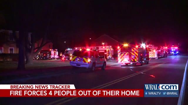 Family of four displaced by residential fire in Raleigh