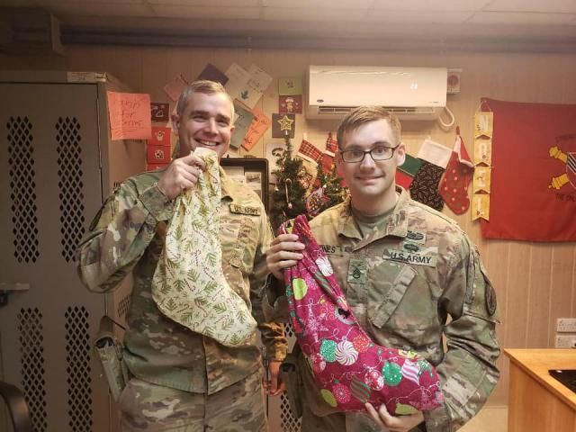 Holiday gifts for deployed soldiers
