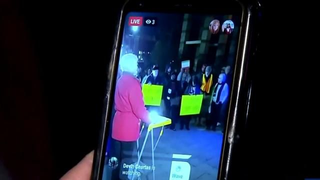 Raleigh protest over conflict with Iran