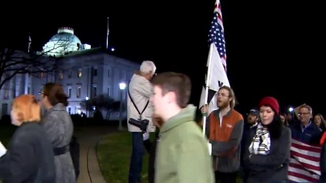 Raleigh protest over conflict with Iran