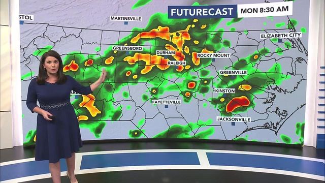 Cold front to stall, bring days of rain to central NC