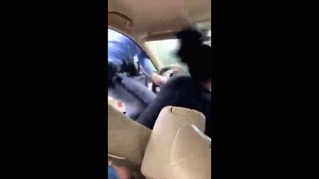 Cellphone video of Raleigh officers kneeing driver