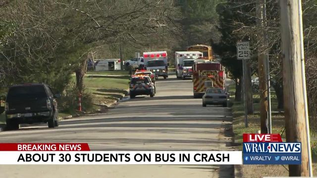 Elementary school bus involved in accident in Clayton