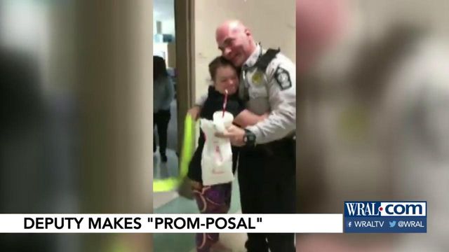Prom-posal between Wake County deputy, special needs niece goes viral