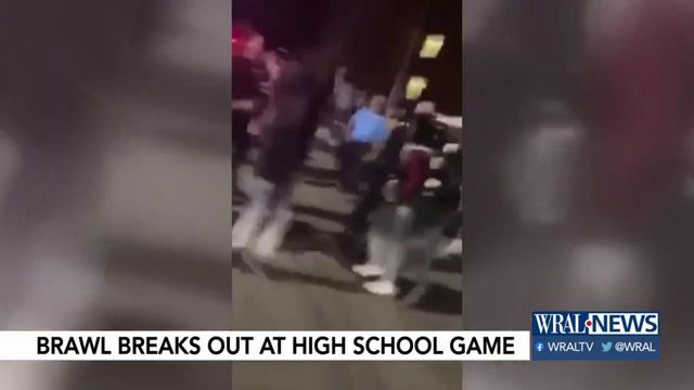 Brawl breaks out between rival high schools after a basketball game