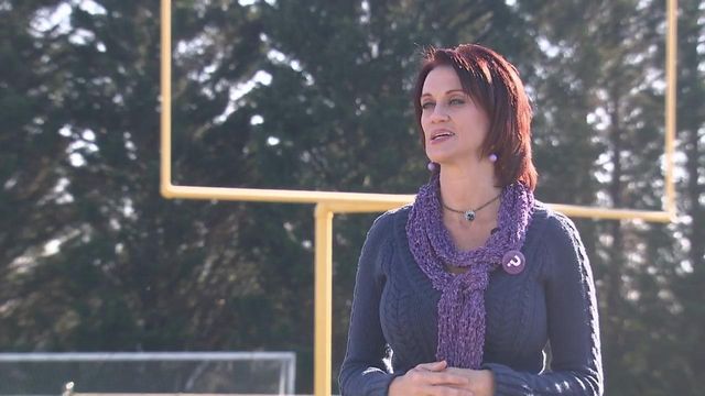 Former female Mount Airy High School football star now making kick of her life