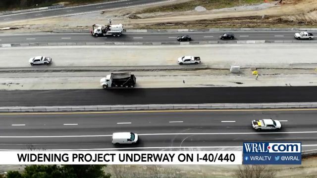 Detours overnight on I-40/440 due to road widening project