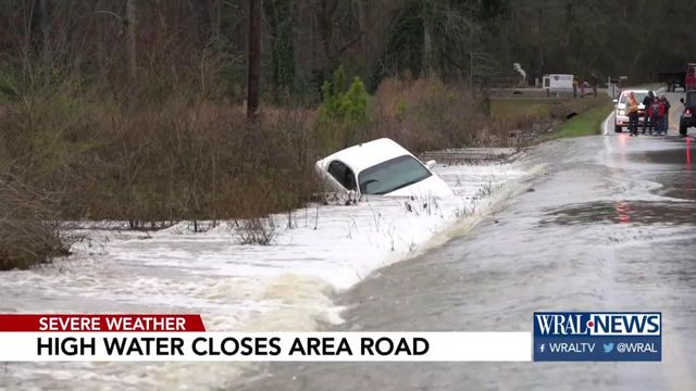 Many drivers don't heed warning of road closed in Johnston County