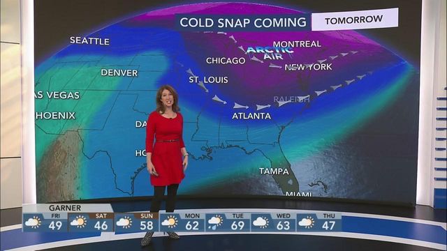 Freezing temps bring cold "cuddle weather" Valentine's evening