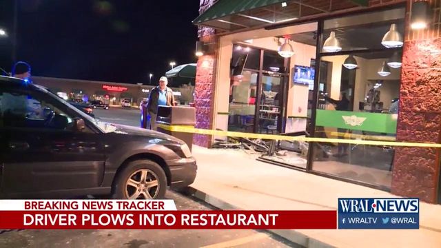 Vehicle crashes into Raleigh restaurant