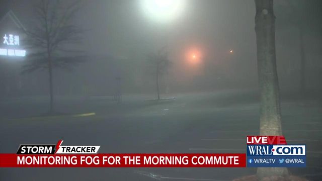 Widespread heavy fog drops road visibility during morning commute
