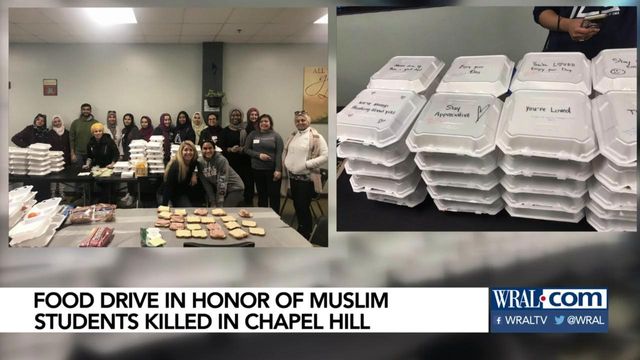 Food drive helps organization, remembers 3 Muslim students killed