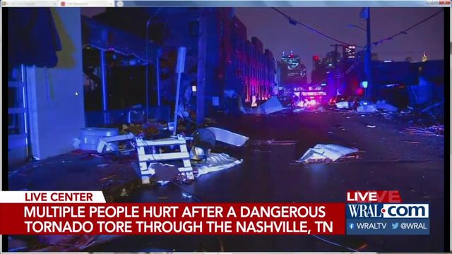 Fatal tornadoes in Tennessee leave 2 dead, at least 40 structures collapsed in downtown Nashville