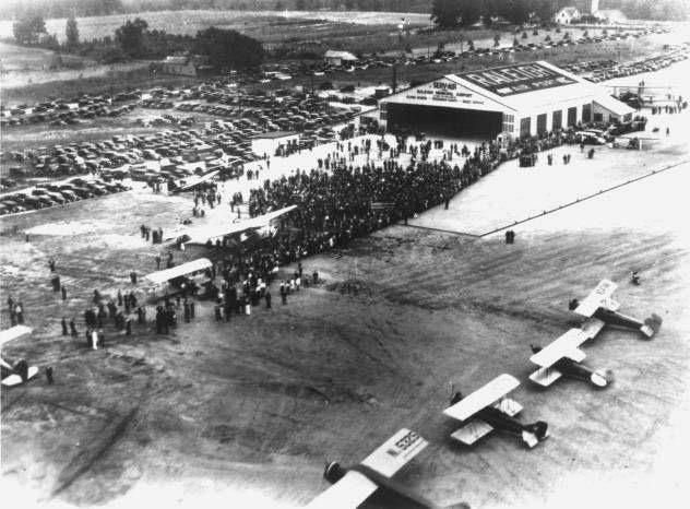 Dedication of the Raleigh Municipal Airport. Courtesy of the State Archives of North Carolina