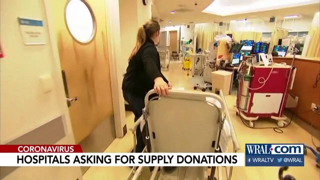 Triangle hospitals preparing for supply shortages, seeking donations