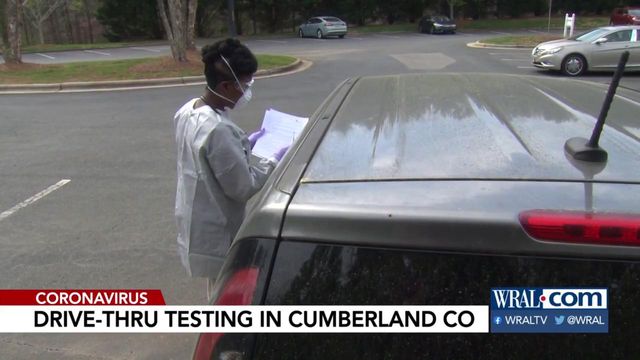 Drive-thru coronavirus testing opens in Cumberland County