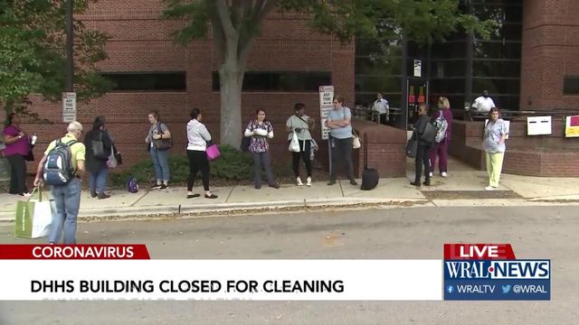 Wake County DHHS building cleaned, re-opened Monday afternoon
