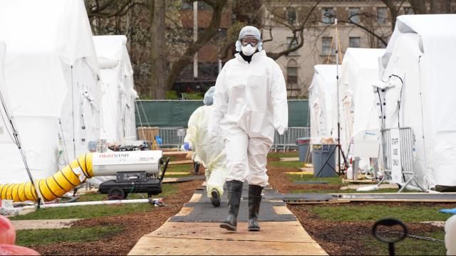 The field hospital in Central Park